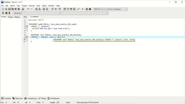 Execute C program in Java with Java Native Interface (JNI) on Windows with Eclipse | C to Java смотреть онлайн