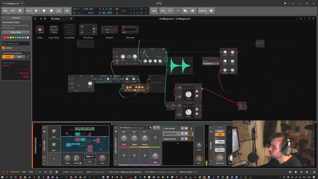 ? Modulations, Audio FX & simple Sequencing - Generative Bitwig Grid Tutorial for Beginners 3 смотреть онлайн
