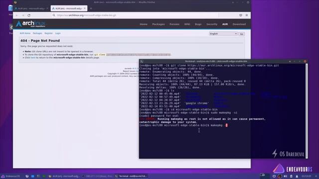 How to Install Microsoft EDGE Browser on Arch Linux - Endeavour OS смотреть онлайн