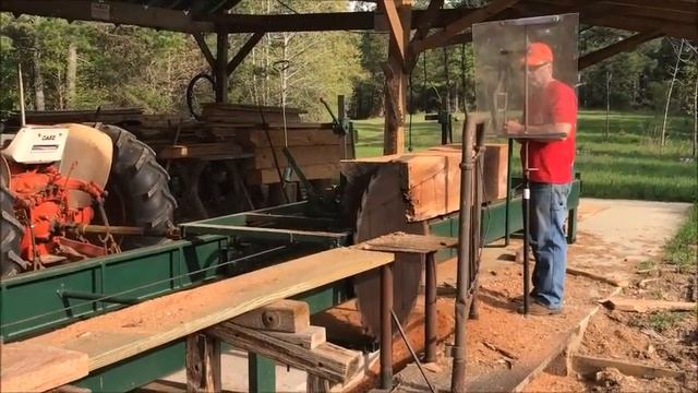 Antique Circle Sawmill Milling 2" Oak Slabs смотреть онлайн