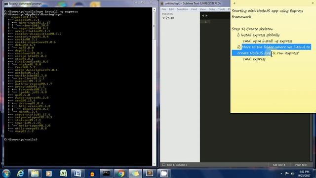 Generate Nodejs application skeleton using express framework смотреть онлайн