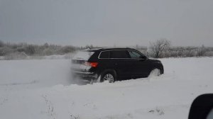 Что может Шкода Кодиак в снежном поле. Кодиак на бездорожье. 2.0 бензин 4х4