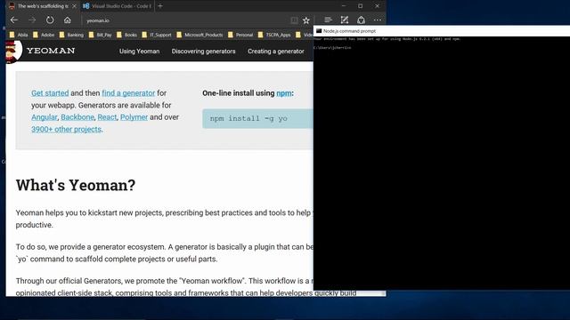 Learning ASP.NET 4 Windows Install VS Code, Yeoman, Node Js & The Asp Net Core Generator смотреть онлайн