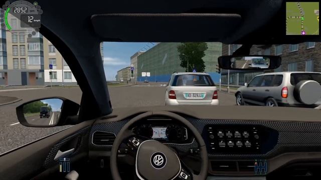 City Car Driving - Volkswagen T - Cross 2019 | Normal Driving смотреть онлайн