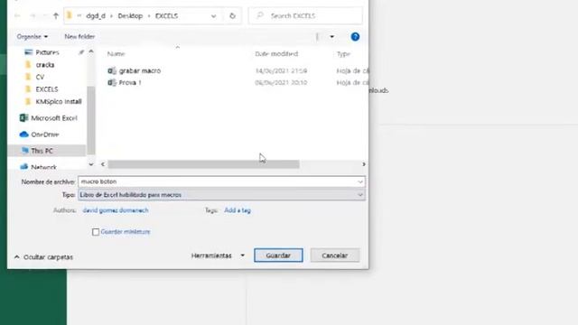 Cómo ? GUARDAR ? macros en EXCEL en formato XLSM смотреть онлайн