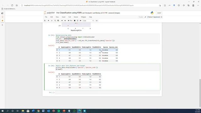 Classifying Iris types using KNN machine learning algorithm Part 4: Splitting data смотреть онлайн