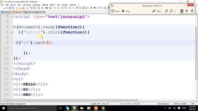 what each() function in jquery? смотреть онлайн