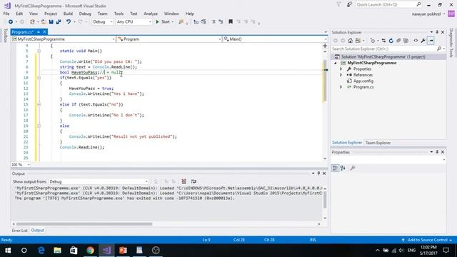 Part 6 C# (Nepali) null-coalescing operator смотреть онлайн