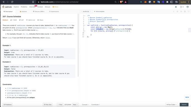 Visualize Leetcode 207: Course Schedule смотреть онлайн