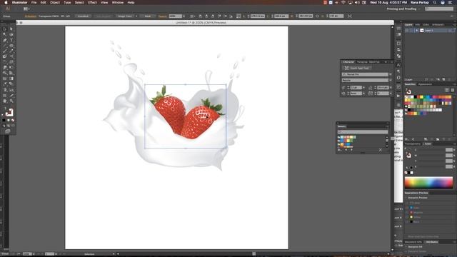 How to Create Milk and Water Splash Effect in Adobe Illustrator Cc tutorial смотреть онлайн