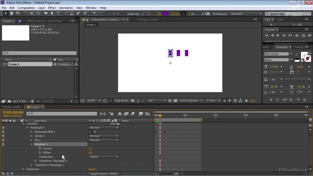 [F3D] Создание элемента чпок чпок в After Effects смотреть онлайн