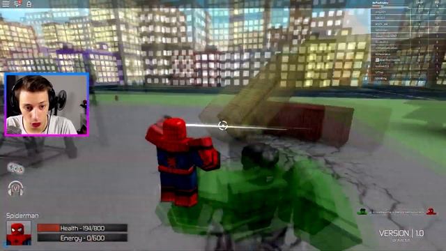РОБЛОКС ЧЕЛОВЕК ПАУК БИТВА СУПЕРГЕРОЕВ В ROBLOX СУПЕРГЕРОИ ДЛЯ ДЕТЕЙ ROBLOX СУПЕРГЕРОИ РОБЛОКС смотреть онлайн