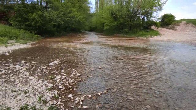 Река Бельбек, пгт. Куйбышево, Крым с водой))) 12 мая 2021 г. смотреть онлайн