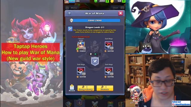 Taptap Heroes - How to play the new War of Mana! (guild war) смотреть онлайн