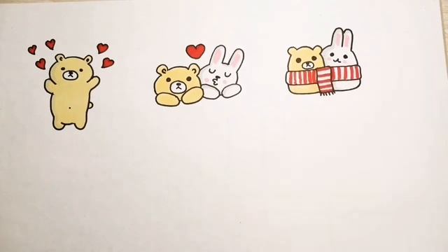Наклейки дружба/рисунки на тему дружбы/милые наклейки звери/рисунок зайчик/рисунок мишка смотреть онлайн