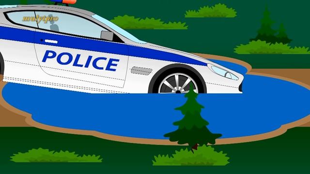 Полиция, монстр траки и гонки. Мультики про машинки. смотреть онлайн