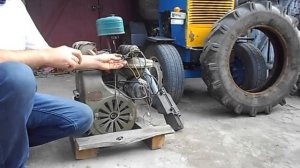 Батарейное зажигание на УД-25 +карб150СС