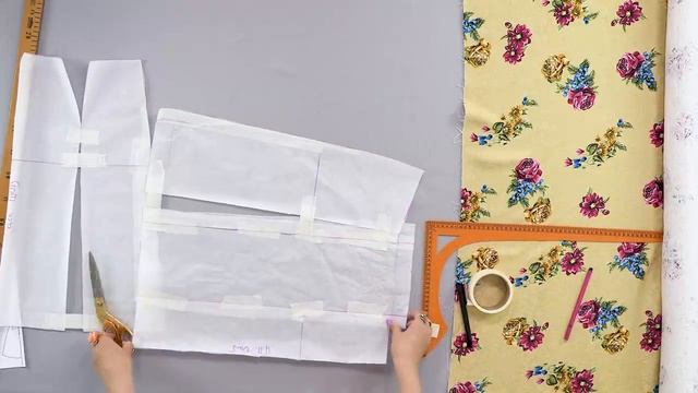 Модная женская юбка А-силуэта со встречными складками из жаккарда Моделирование,раскрой. Летняя юбк смотреть онлайн