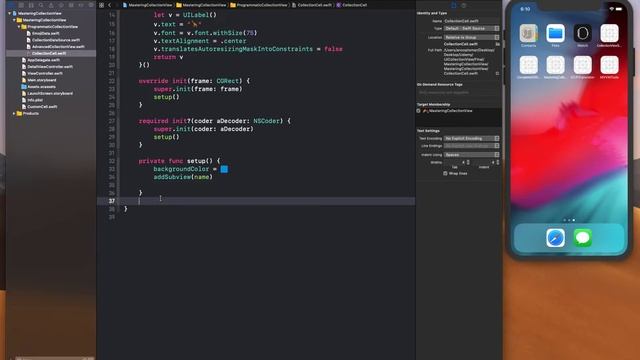 Swift CollectionView Programmatic Collection Cell смотреть онлайн