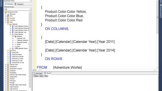 Язык запросов MDX. Введение ч.2