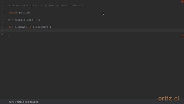 Videoreceta Python No. 4-7: Iterar el Contenido de un Directorio смотреть онлайн