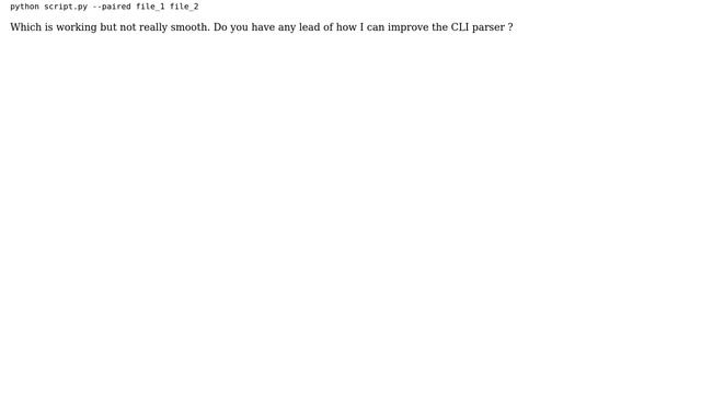 Code Review: Python CLI-Parser improvement for "one of those options" смотреть онлайн
