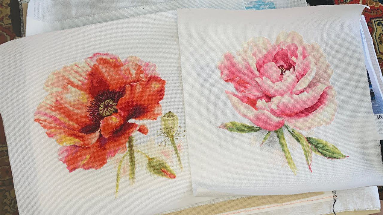 Рулон вышитых работ / Вышивка крестом смотреть онлайн