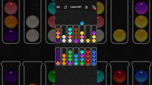 Level 427 of Ball Sort Color Water Puzzle смотреть онлайн