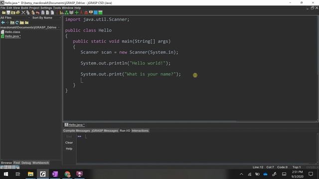jGRASP Scanner смотреть онлайн