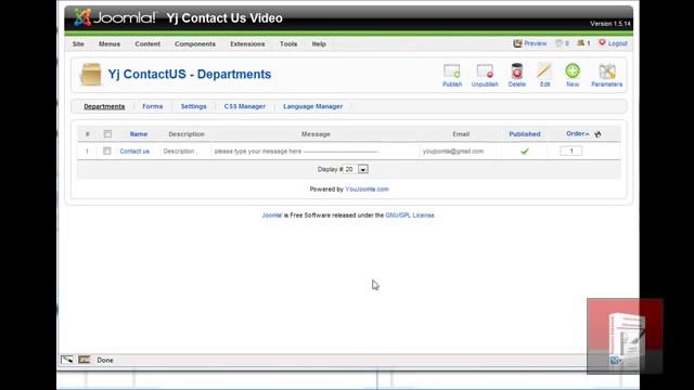 YJ Contact us Joomla Extension смотреть онлайн