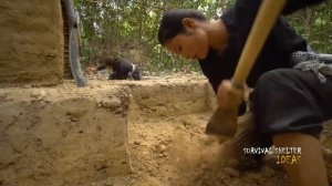 Строительство самого простого дома с бассейном в джунглях