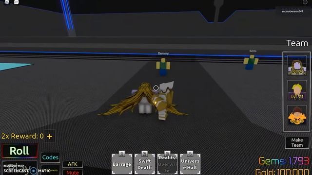 Dio Over Heaven Showcase/Anime Mania (Roblox) смотреть онлайн