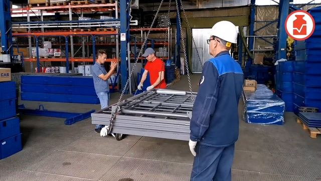 Подготовка к отправке заказчику животноводческих весов ЭЛЬТОН(Ск)-1000 кг (2000х1000 мм). смотреть онлайн