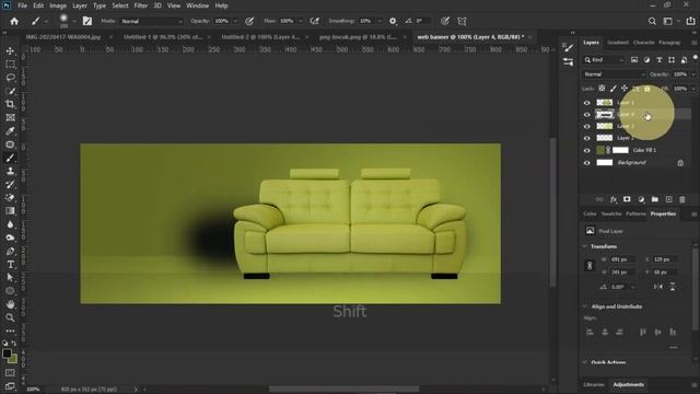 Photoshop Tutorial | Make Creative Web Banner | Furniture Banner and Posters смотреть онлайн