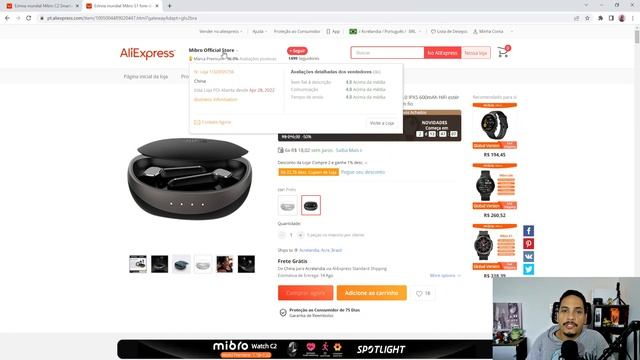 ESTRÉIA MUNDIAL DO MIBRO C2 SMARTWATCH E FONE BLUETOOTH MIBRO S1 COM CUPOM ALIEXPRESS ! 15/07 смотреть онлайн