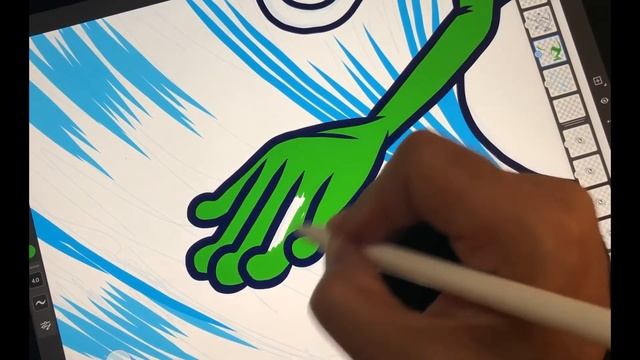 Surfing | iPad Pro + Apple Pencil + Adobe Fresco. смотреть онлайн