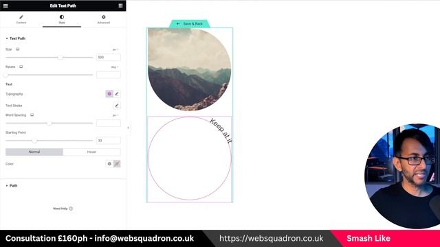 Loop Grid Template with Text Path - Posts and Products - Elementor Wordpress Tutorial смотреть онлайн