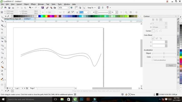 B-Spline, 3-Point Curve, Polyline Use in Coreldraw | How to Work B-Spline Tool in Coreldraw in Hind смотреть онлайн