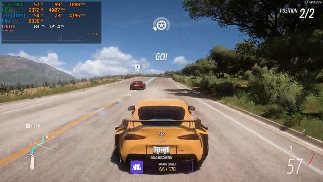 Forza Horizon 5 : GTX 1060 3GB + i3-10105f : High Settings смотреть онлайн