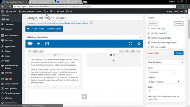 How To Add Background Image In a Column Using Visual Composer WordPress Plugin смотреть онлайн
