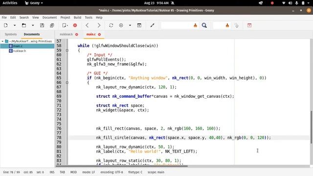 Nuklear Tutorial 5 - Drawing and Animation смотреть онлайн