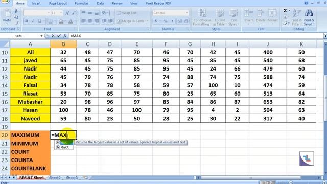 MS Excel 2017 part 8 in urdu/ hindi/punjabi Excel Functions смотреть онлайн