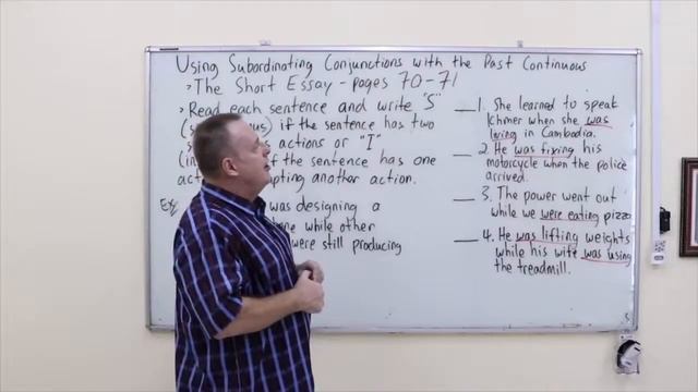 Using Subordinate Conjunctions with the Past Continuous смотреть онлайн