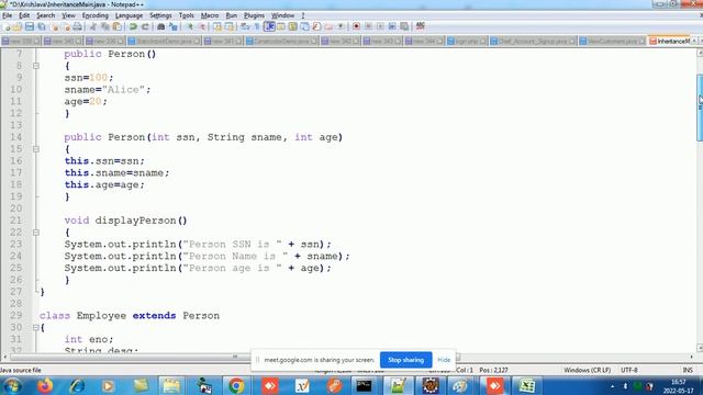 Java with Krish Episode 5 (Inheritance-single/multilevel/hyrarchicle,abstract class,Interface) смотреть онлайн