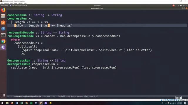 Run-length Encoding and Decoding (Braata) - Coding Problem - Haskell смотреть онлайн