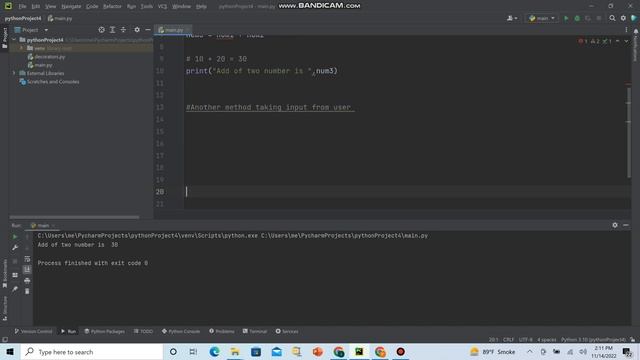 Add Two Number In Python | Python Exercise | Python Example Programe смотреть онлайн