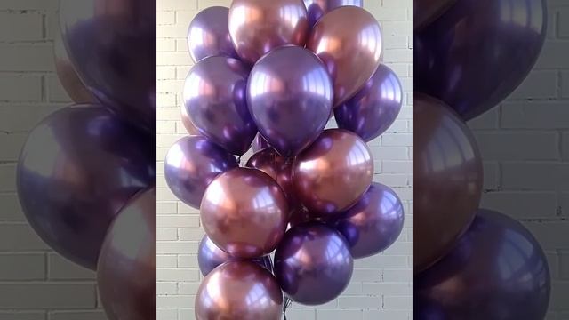 Воздушные шары. Композиция в один тон смотреть онлайн