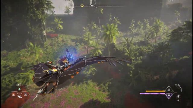 Horizon Forbidden West: I annoy a slaughterspine from the air, because I can смотреть онлайн