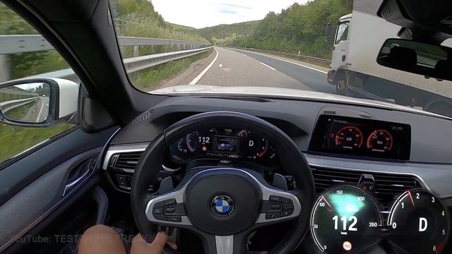 2019 BMW 520d Touring G31 190 PS TOP SPEED AUTOBAHN DRIVE POV