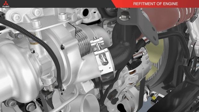 Монтаж ДВС FUSO CANTER